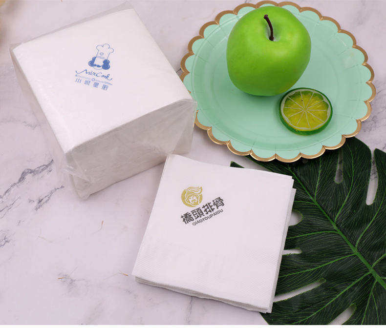 Advertising tissues in bulk, full boxes, can be printed with logos. Customized napkins for restaurants, hotels, milk tea takeout, square towels made pic 20