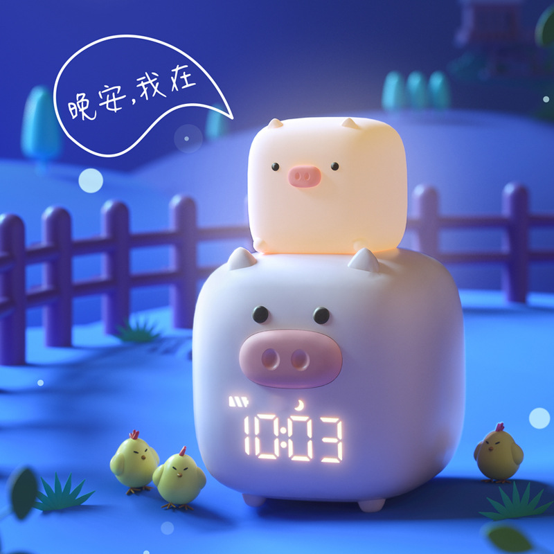 闹钟/闹钟时钟/电子万年历可修改/高中生闹钟/车模产品图