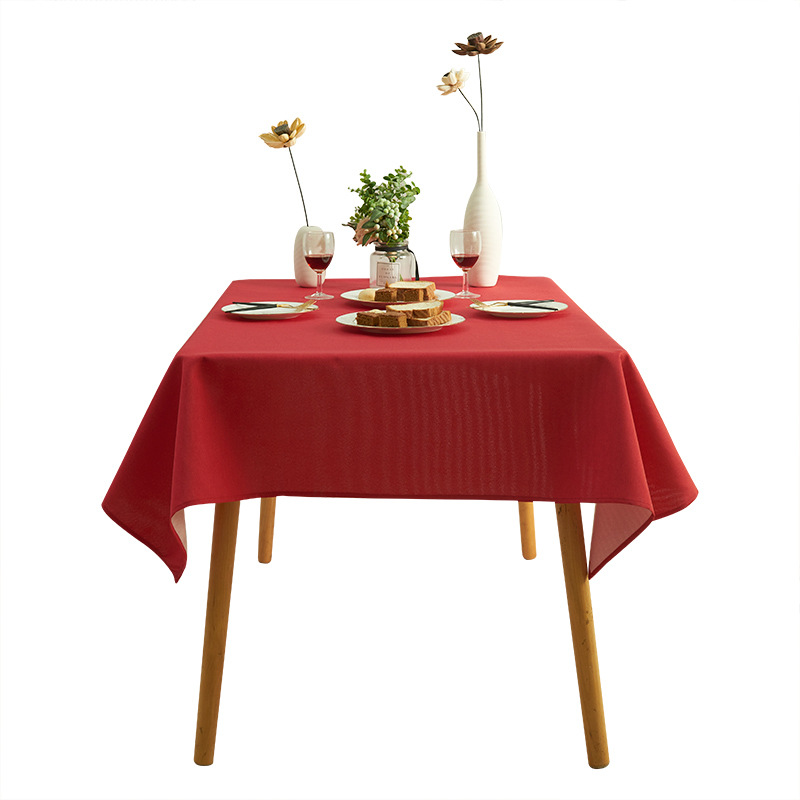 旭爱餐桌布艺纯色北欧简约隔水纯色茶几台布网红餐桌布批发桌布详情图5
