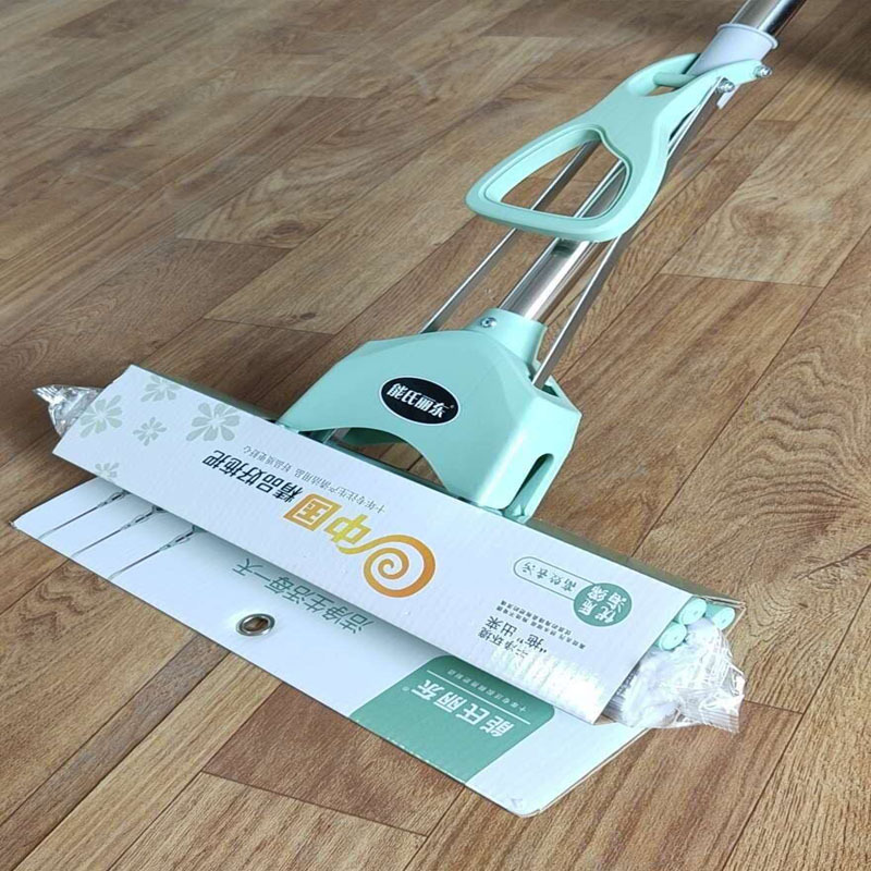 Nengshi Lidong one-piece straight rod rubber cotton absorbent mop, sponge absorbent mop, large hand-washable mop k588 Application Scenario