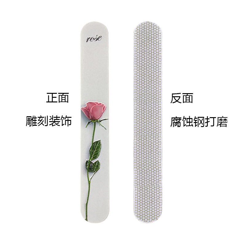 Special nail art tools, engraving corrosion steel file, new nail art sanding sand strip shanilak details Picture