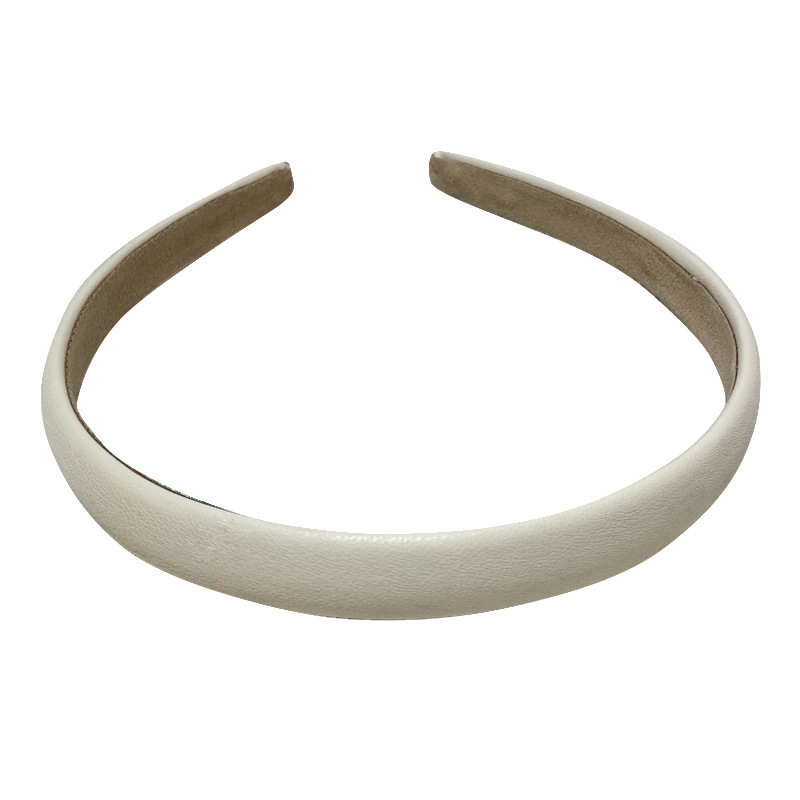 Korean Hair Band Texture Leather Retro Hair Card Europe And The United States Network Red Ins Fashion French Gentle Girl Head Band Item Picture