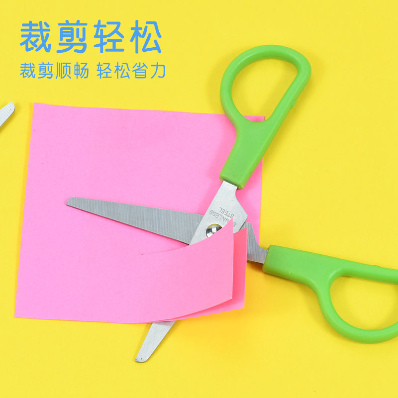 New children and students' small scissors, plastic butterfly handle scissors, stainless steel scissors manufacturer wholesale Specification image