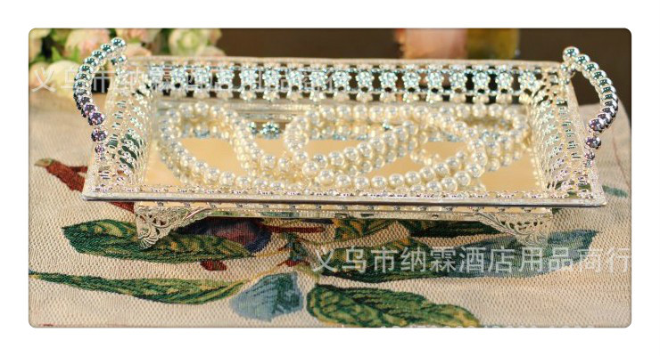 High-End European Tray Fruit Tray Hotel Household Items Ktv Fruit Tray Gift Silver Alloy Large And Small Item Picture