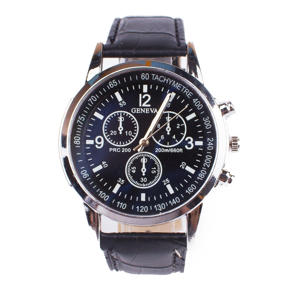 Men's Watch Two-Piece Bracelet Set New Business Fashion Belt Quartz Watch Wristwatches Men Item Picture