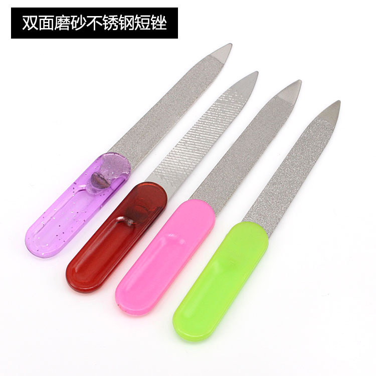 Direct sales of stainless steel nail files, sandblasted and sandplated metal nail files, sandpaper, and rubbing strips shanilak