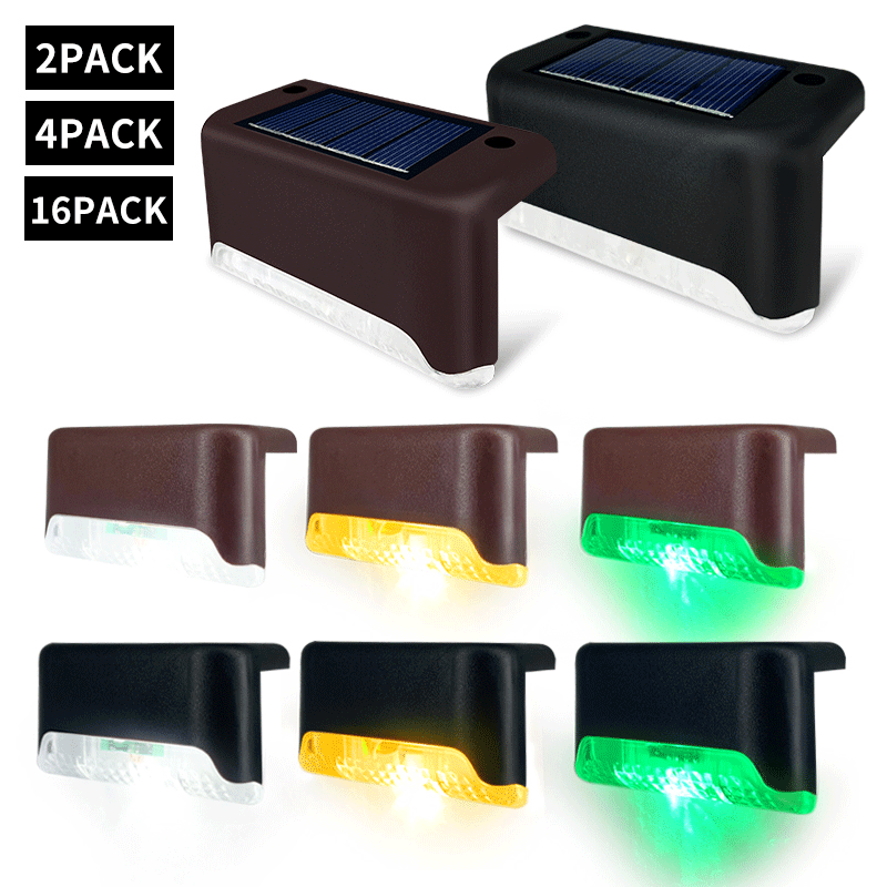 Cross-border solar step light Stair light outdoor polysilicon new waterproof step courtyard led step balcony