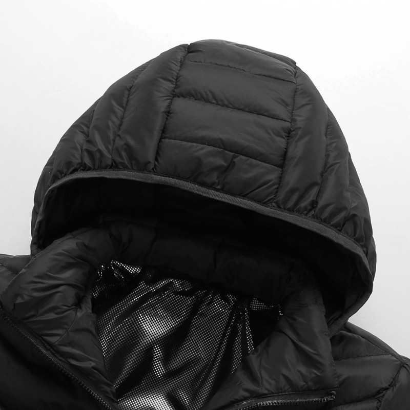 Factory direct sales of cross-border best-selling heating cotton-padded jackets, men's heating clothing, Zone 249 hooded down cotton-padded jackets, heating clothing Item Picture