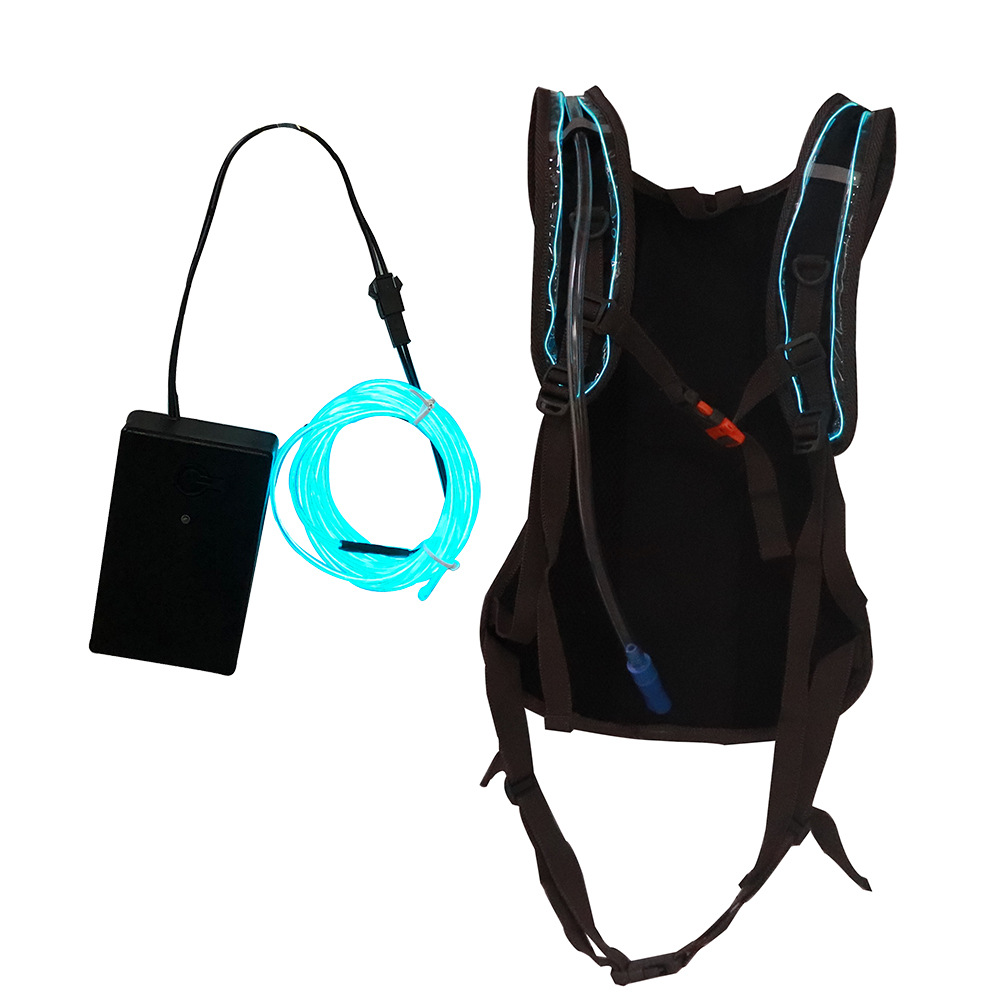 2L-2.5L polyester outdoor sports hiking, running, cycling LED light backpack pic 4