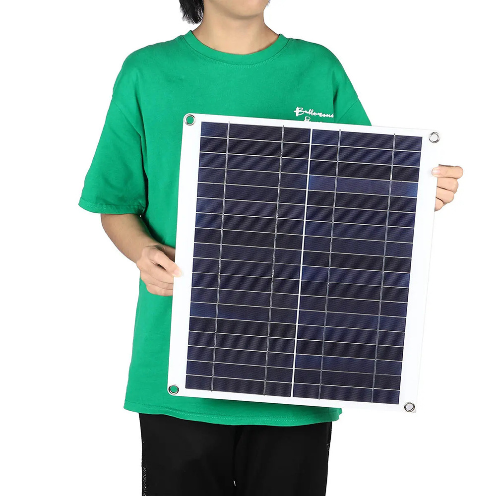 Factory Stock 20W 18V Solar Panels Solar Car Charger Outdoor Mobile Phone Charging Panel Specification drawing