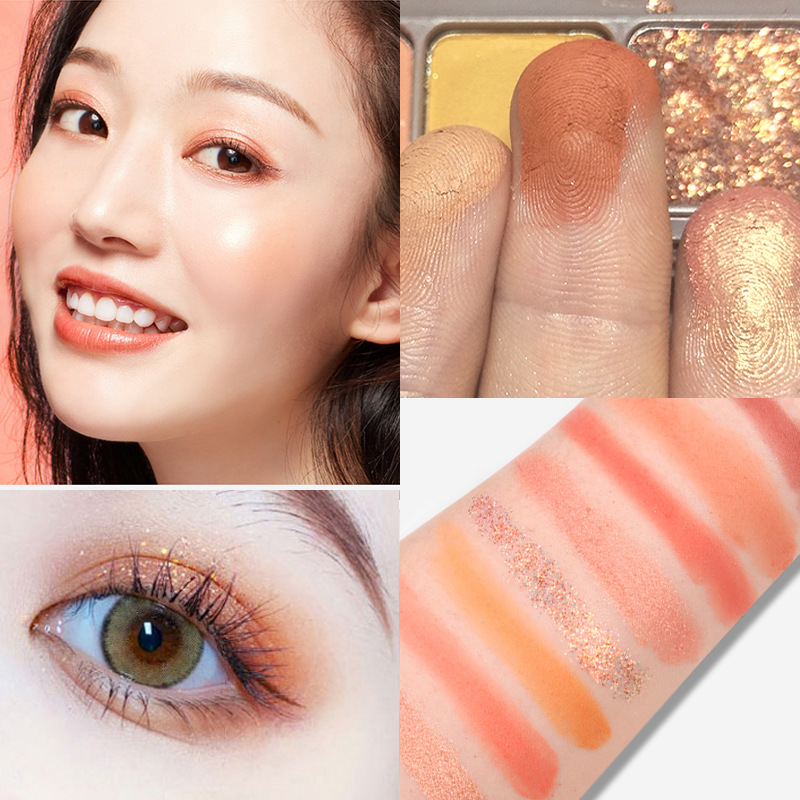 厂家批发新款键璀璨迷媚眼影盘九色指尖眼影盘9色眼影学生初学者详情图3