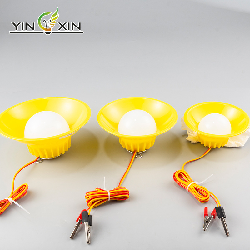 LED flying saucer lights, a must-have for outdoor night market stalls, high-brightness bulb lights, low-pressure bulb lights with wire clips, wholesale from manufacturers details Picture