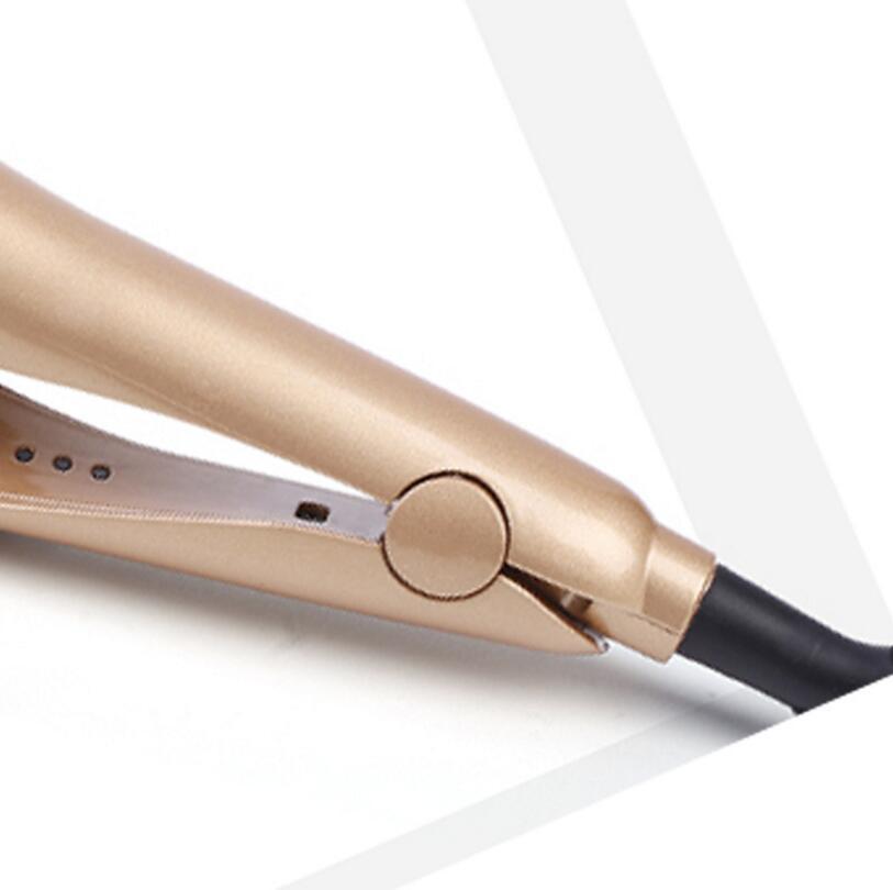 Amazon Tyme Curling 2-In-1 Hair Straightener Splint 5-Speed Hair Straightener Bar Gold Twist Splint Specification drawing
