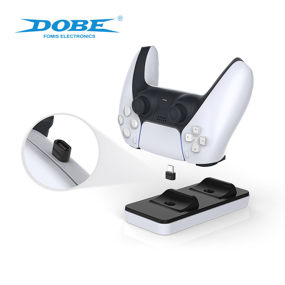 Factory direct sales, cross-border export, high-quality game console accessories, DOBE PS5 controller dock, wireless Bluetooth controller charging base, ps5 game console controller dual charging