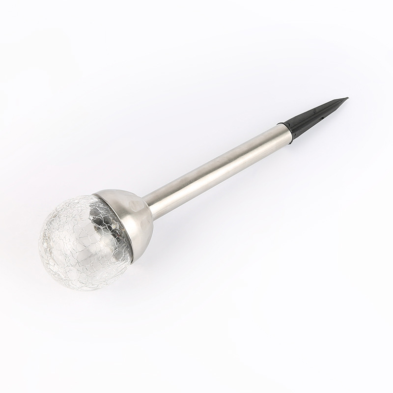 Lawn light, square park greening, solar garden light, glass ball, transparent direct insertion type lawn light Specification image