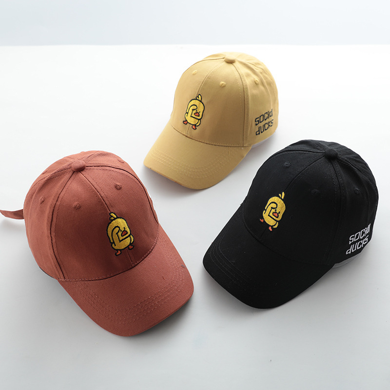 Children's hats: Spring and autumn thin baseball caps for boys, Korean version baby baseball caps for girls, 2-4-6 years old trendy girls