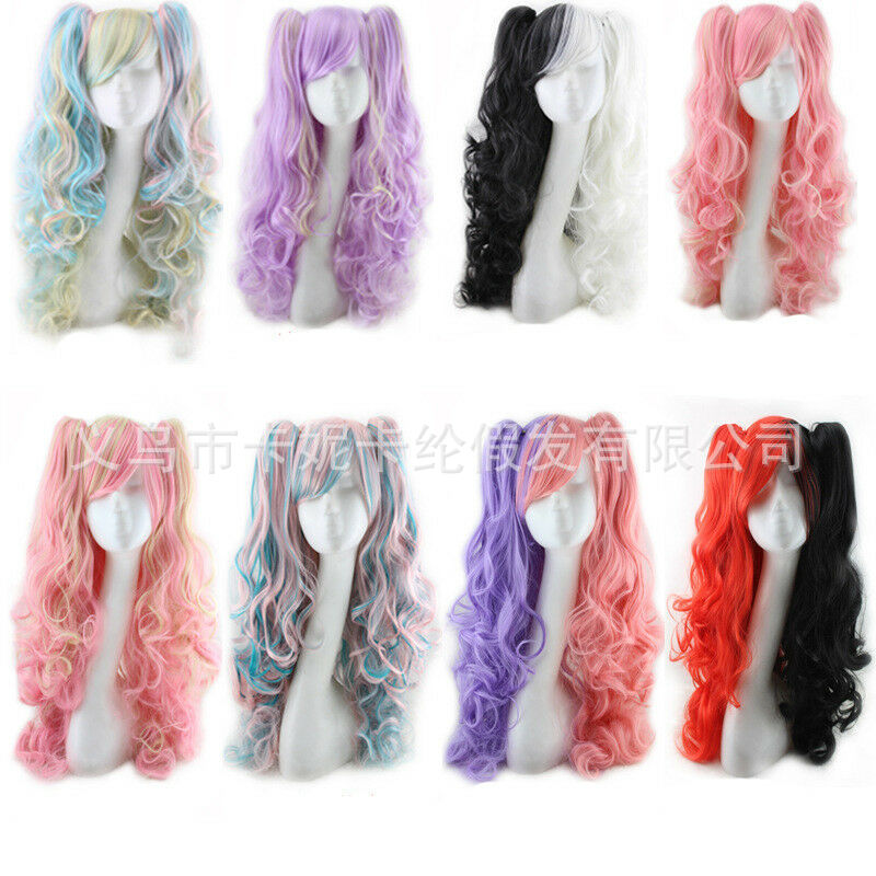 Lolita wavy wig set for fashionable Halloween parties
