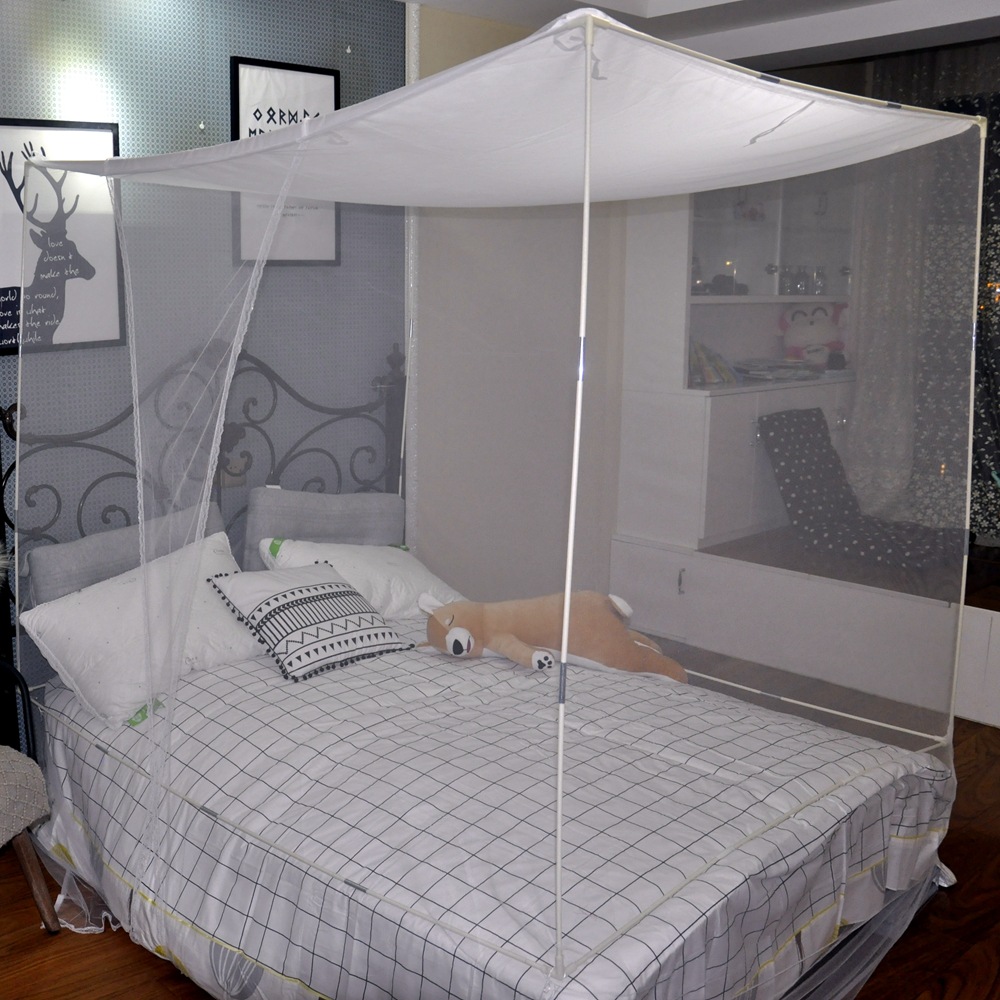Factory Direct Sales Student Mosquito Net Bunk Mosquito Repellent Square Net Dust Cloth Top Door Without Support Item Picture