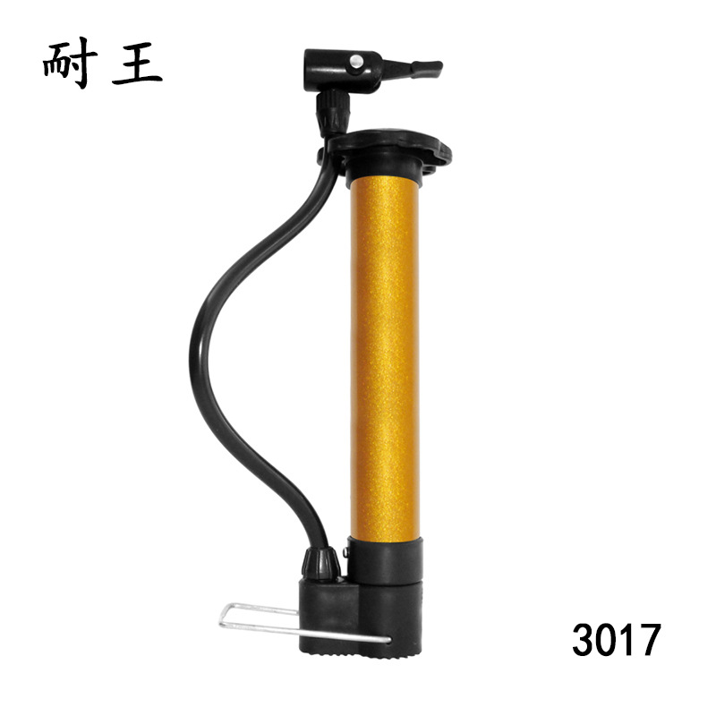 Factory wholesale portable metal air pumps, golden high-pressure air pumps, inflation tools, glue-free mini air pumps Item Picture