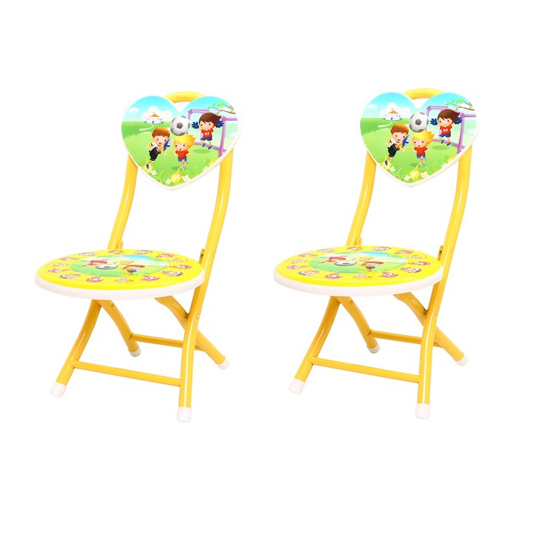 Foreign trade baby chair, plastic Heart Chair, Cartoon Chair, steel pipe chair, plastic heart Folding Chair D-9810 Specification image