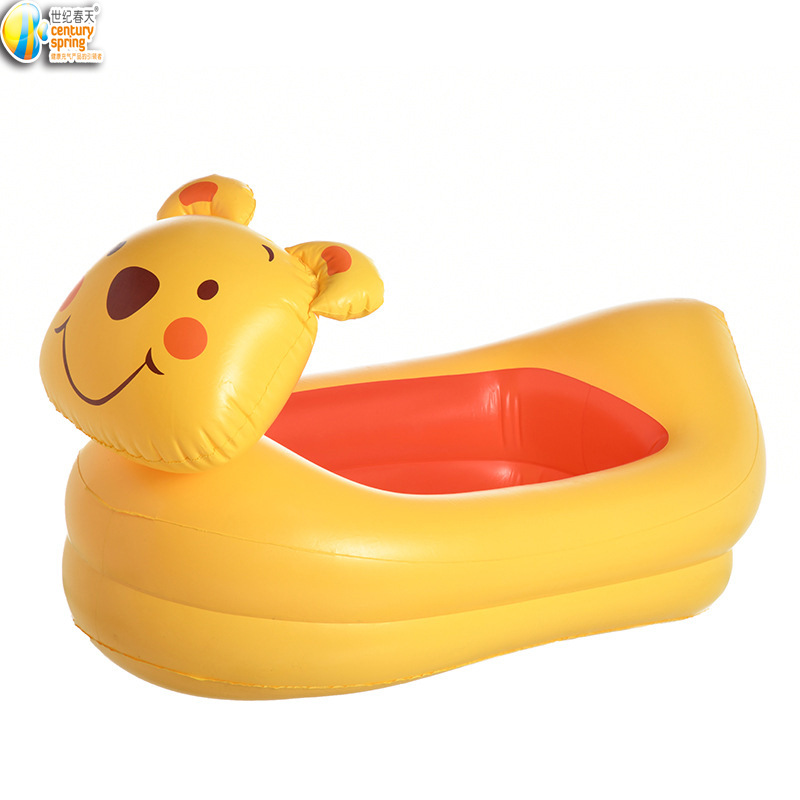 Wholesale of new children's cartoon bathtubs, folding inflatable bathtubs, cartoon animals and foldable baby bathtubs Item Picture