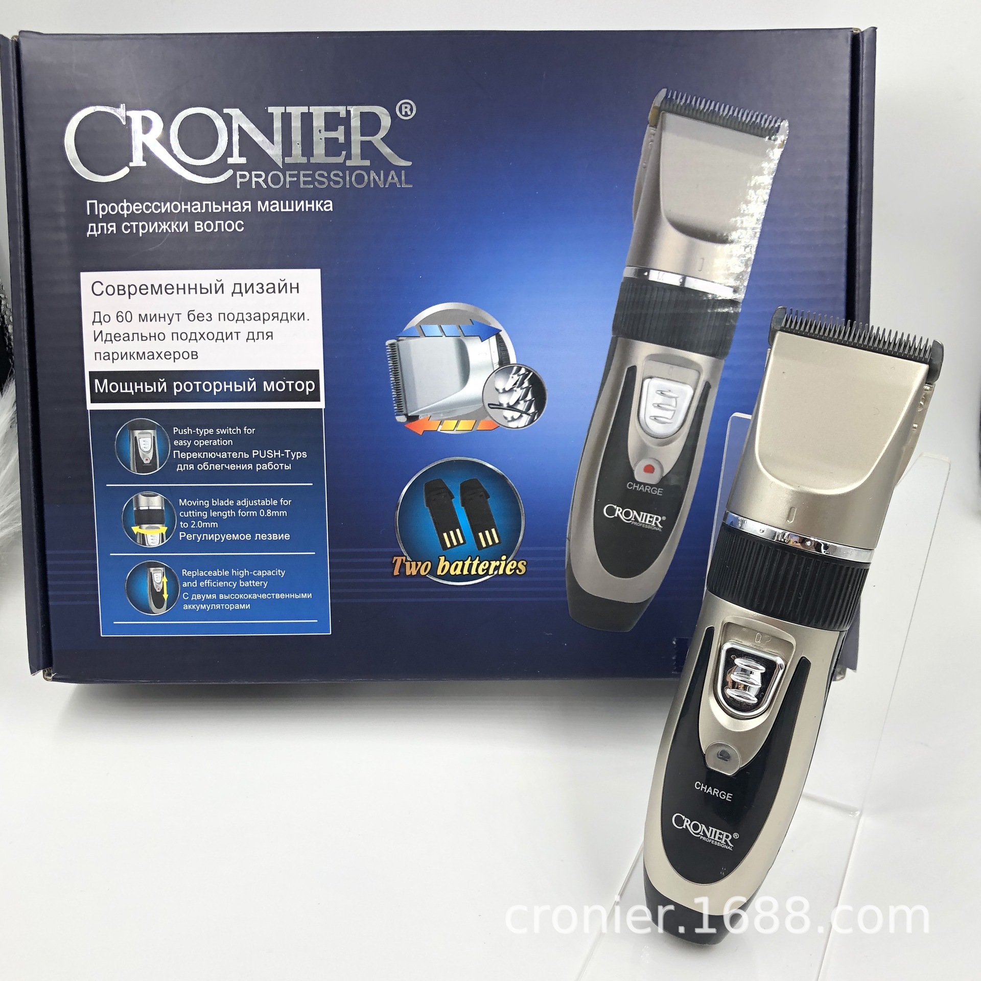 CRONIER CR-2155 Barbershop Hair Salon Oil head shaver household adult and children electric clippers details Picture