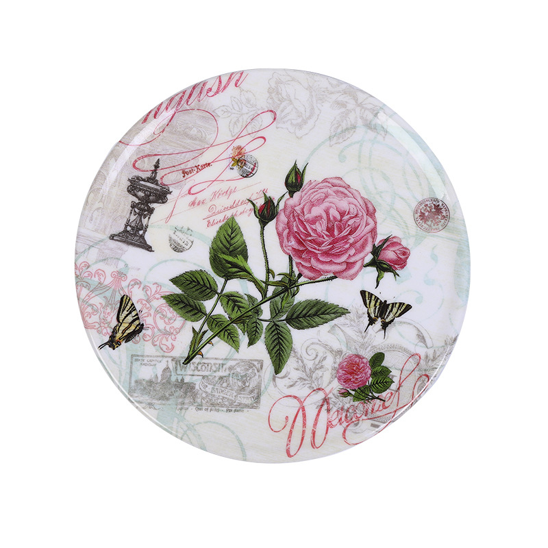 Manufacturers Direct Supply Of Melamine Non-Oil Heat Insulation Mat Fruit Tray Tray Plate Light And Non-Breakable Plate Plate Plate Item Picture