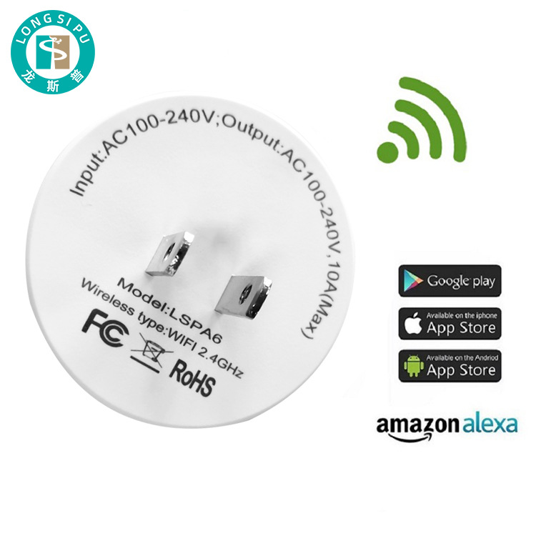 Japanese WiFi socket cross-border supply, Japanese two-pin socket Alexa smart socket Item Picture