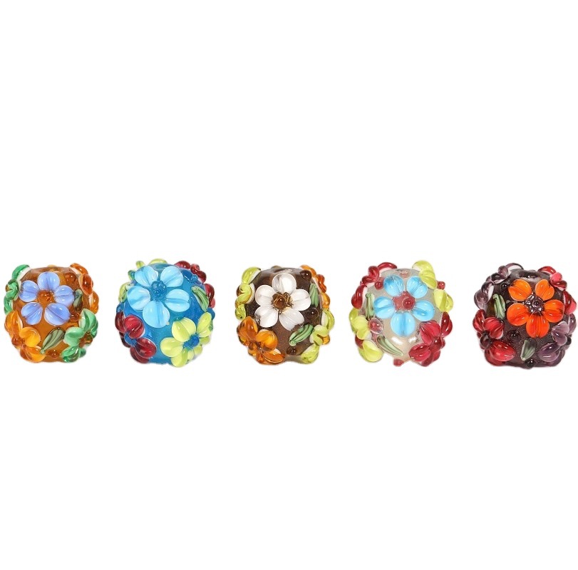 Hanyu Yuan's new multi-flower glass bead Japanese loose bead jewelry necklace bracelet, women's handcrafted beaded bracelet accessories Item Picture