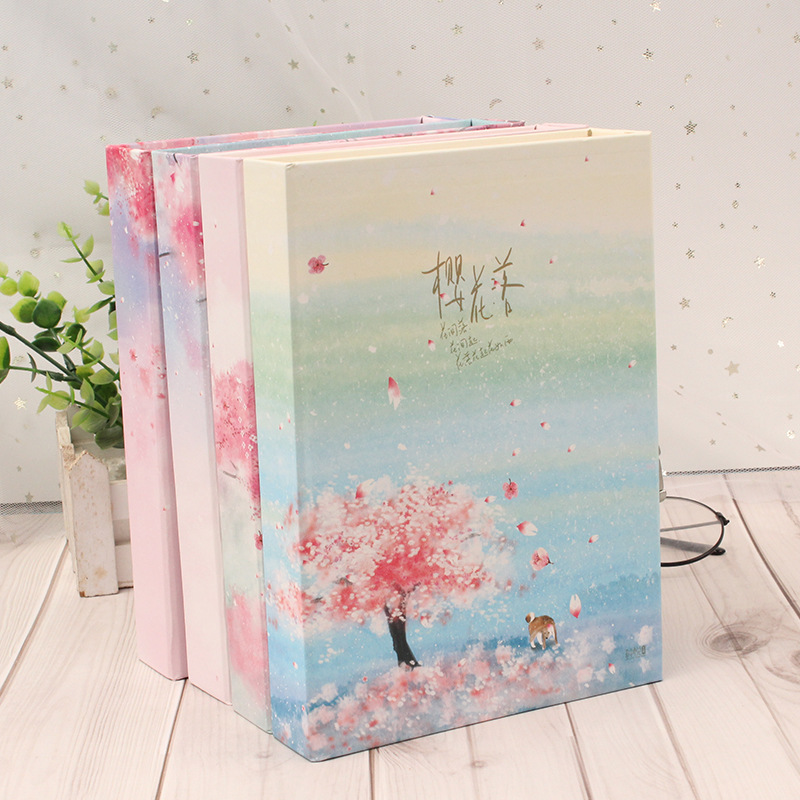 Student Password Book With Lock Diary A5 Box Girl Heart Little Fresh Lock Book Art Book Lock Book Children's Gift full figure