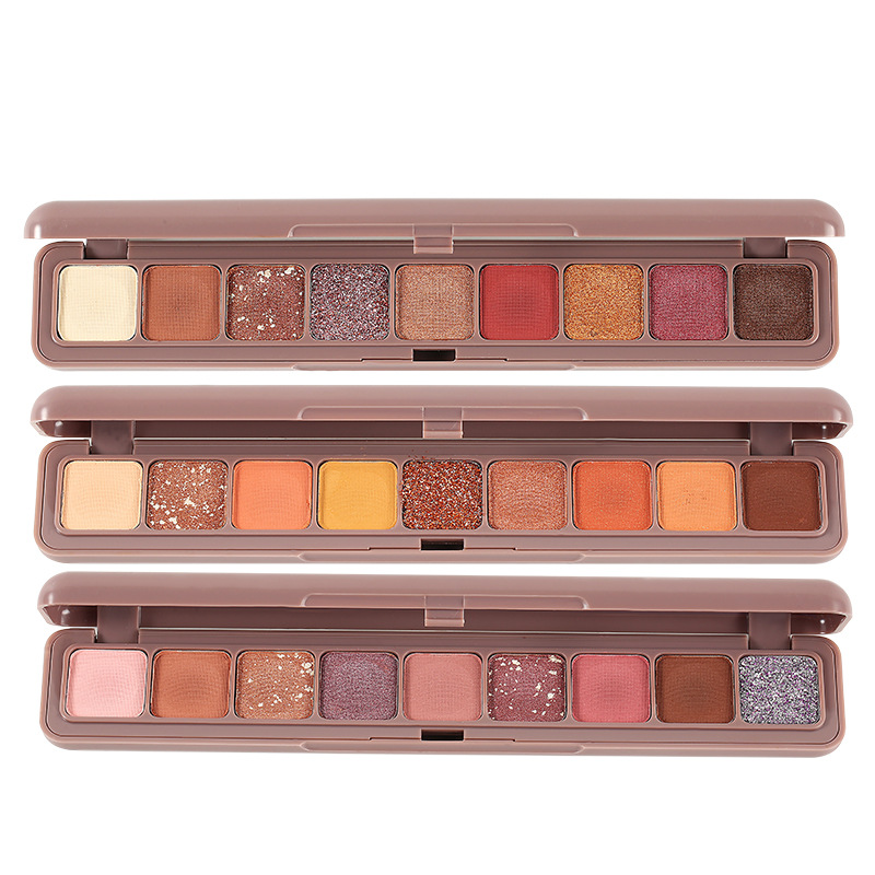 厂家批发新款键璀璨迷媚眼影盘九色指尖眼影盘9色眼影学生初学者详情图5