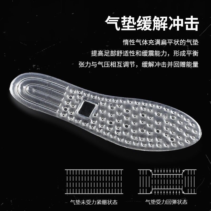 Air Cushioned Insoles Tpu Inflatable Insoles For Men And Women Air Cushioned Full Hand Military Training Insoles For Men And Women Sports Insoles details Picture