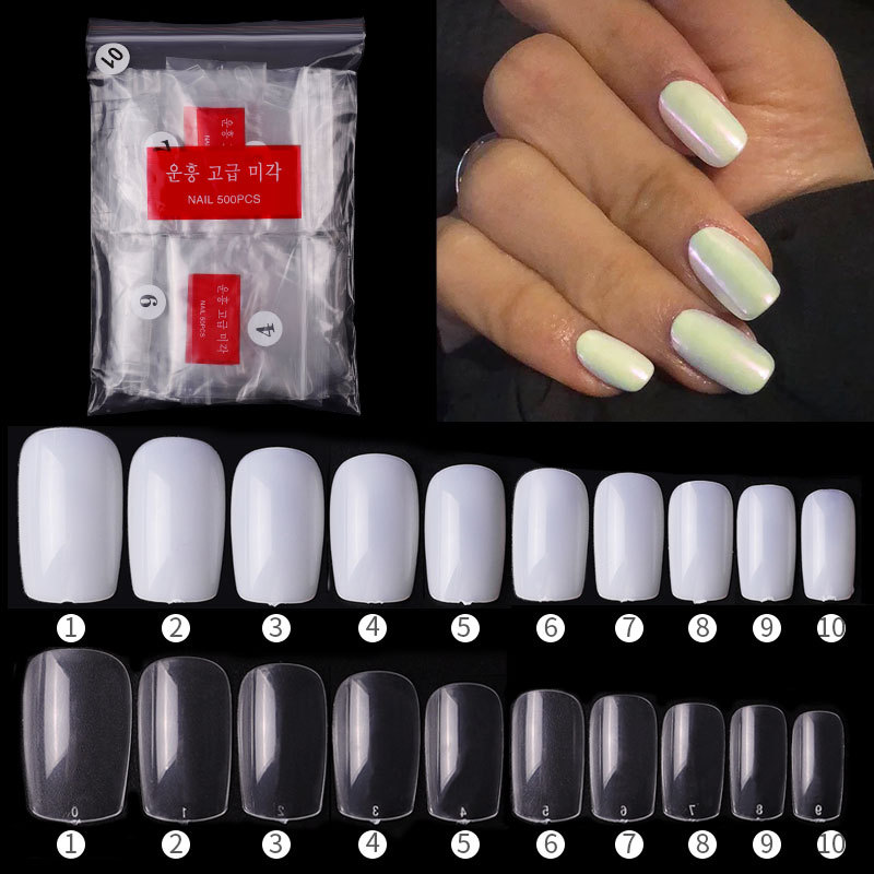 Cross-border wholesale of nail art, false nails, short painted nails, round heads, full stickers, false nail patches, factory direct sales shanilak