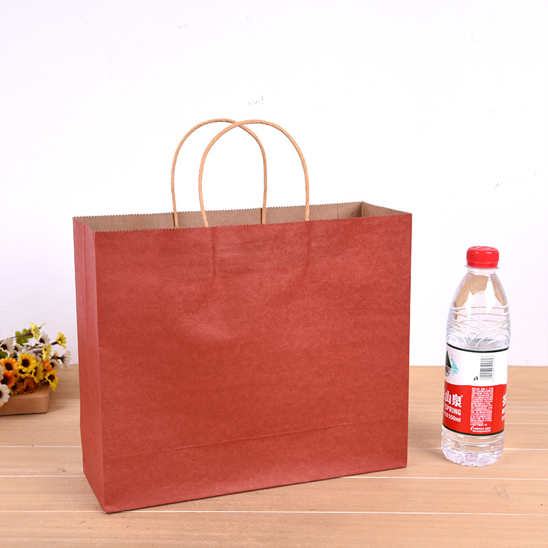 Custom-made kraft paper bags in stock, food packaging, hand-held paper bags, candy-colored gift bags, and shopping handbags Application Scenario
