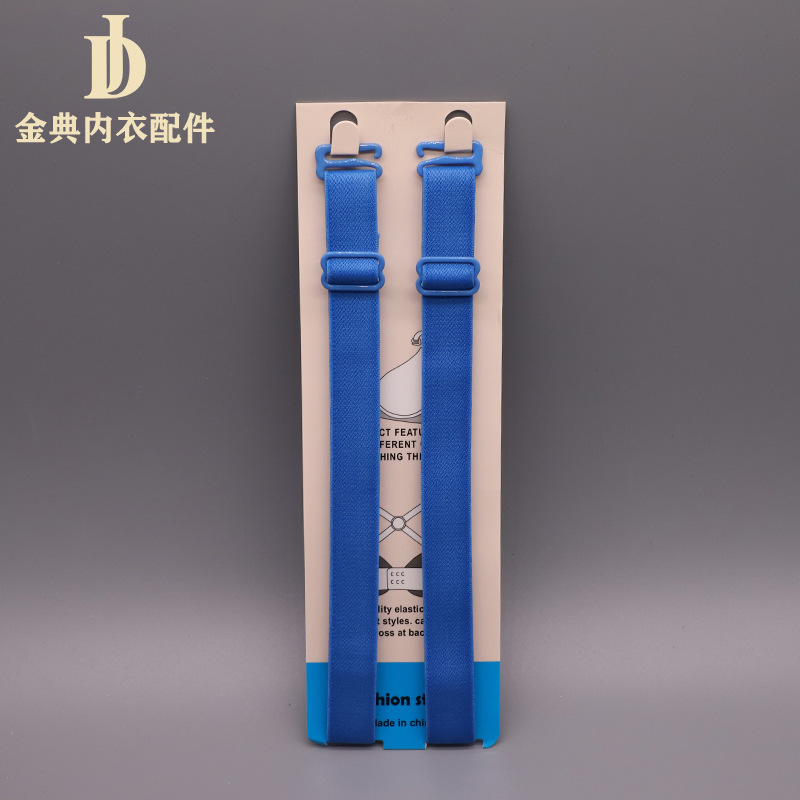 The manufacturer supplies nylon fabric finished shoulder straps, colored rubber-coated button shoulder straps, and golden classic underwear accessories details Picture
