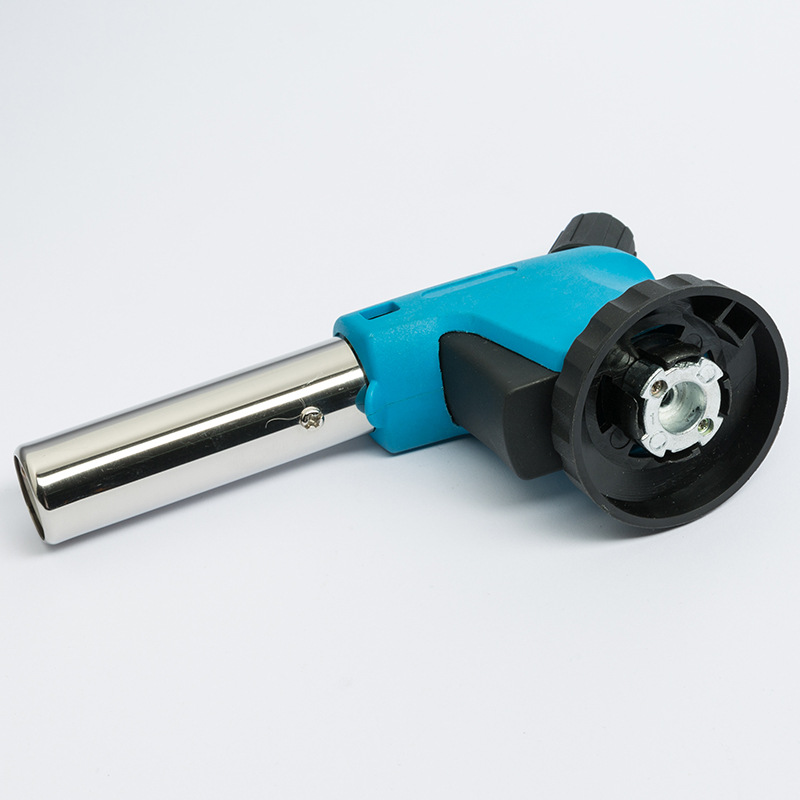 Wholesale of new cross-border metal flamethrowers, portable flamethrowers for kitchen baking and barbecue, cassette welding torches, and flamethrower heads details Picture