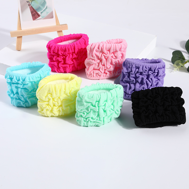 6.3cm popular Japanese and Korean hair tie, thickened wide-edge towel loop, pig large intestine hair tie, high-elasticity seamless hair tie