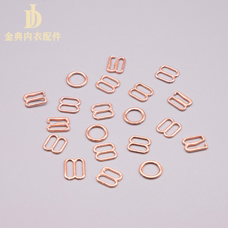 Metal underwear adjustable alloy buckle bra shoulder strap button underwear 089 word buckle alloy underwear accessories and auxiliary materials Item Picture