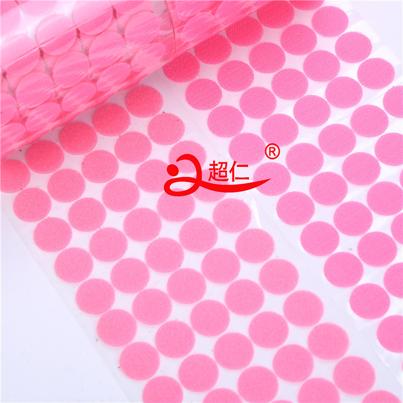 Color 2Cm Round Red Wedding Transparent Film Back Glue Velcro Dot Quiet Book Amazon Express Application Scenario