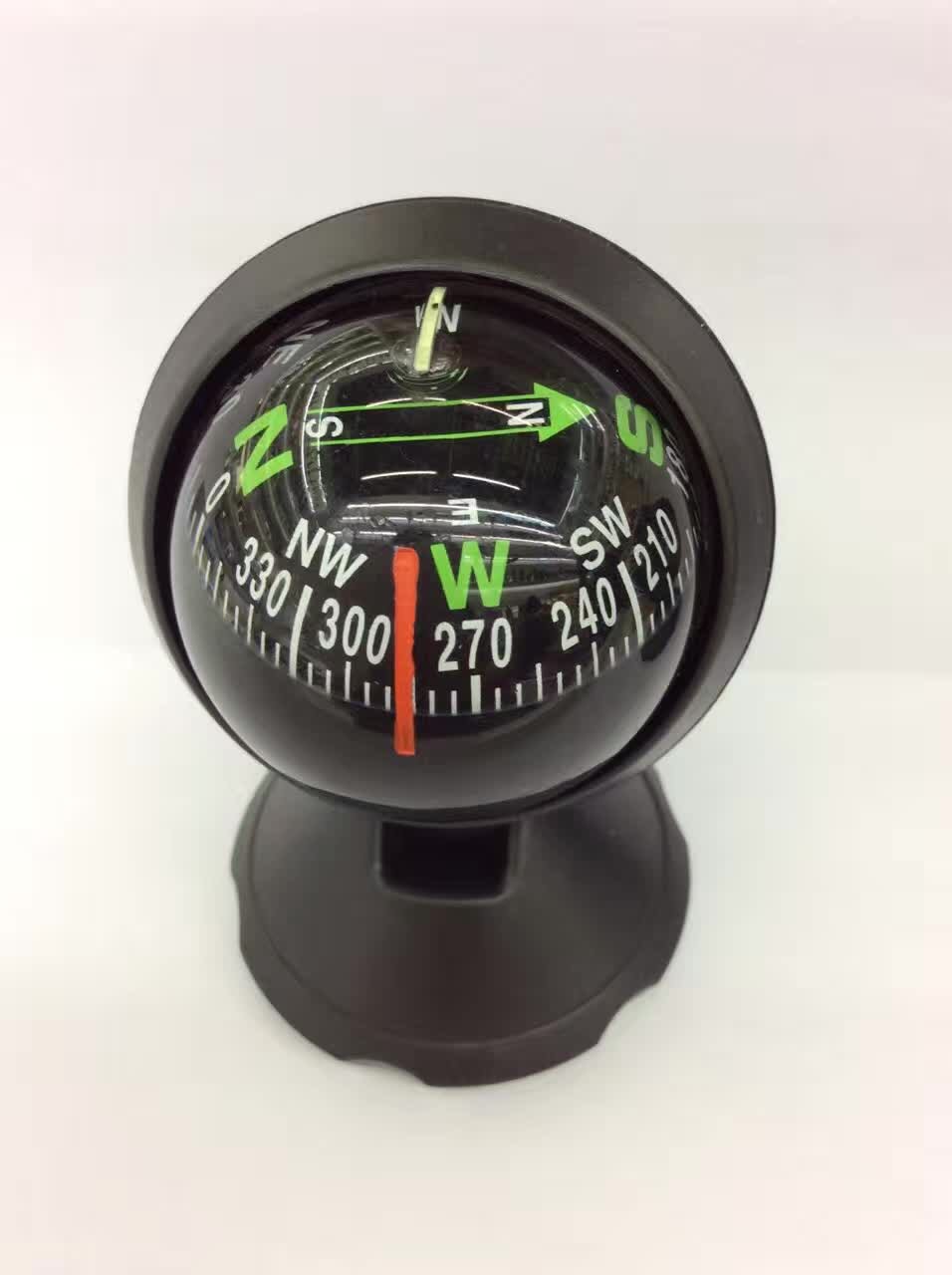 Factory direct sales of LC550-1 plastic car compass adjustable interior direction ball decorative items