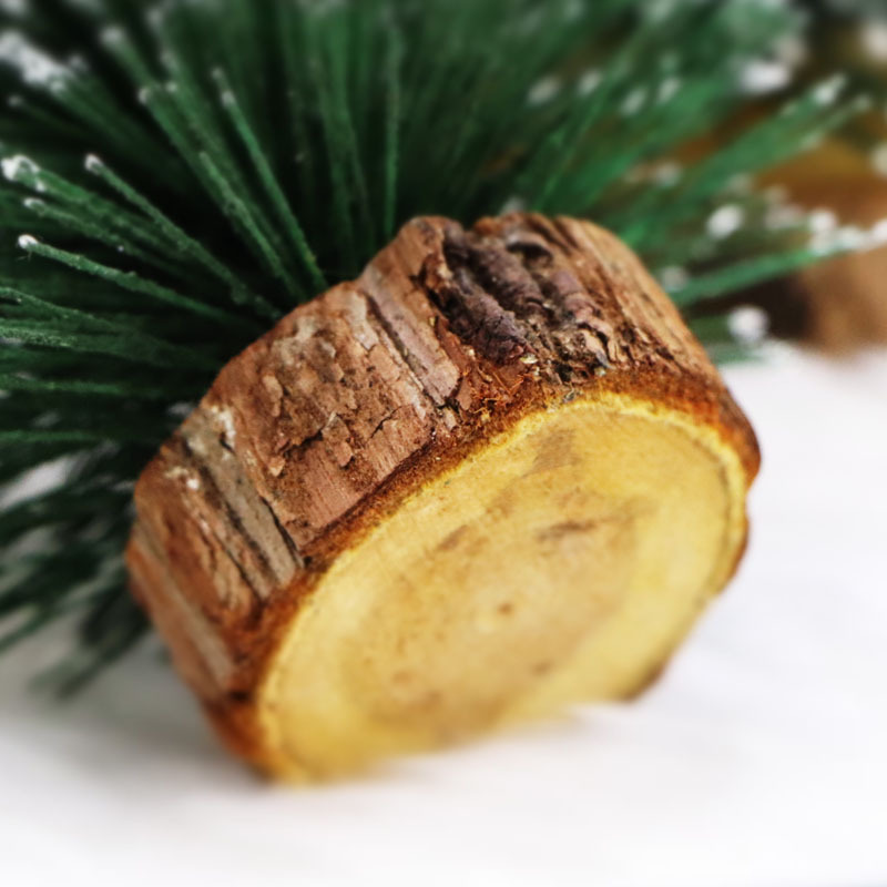 The hot-selling mini snow-covered velvet Christmas tree, Christmas decoration with a simulated wooden base and a pagoda tree window display, is now in full bloom Application Scenario