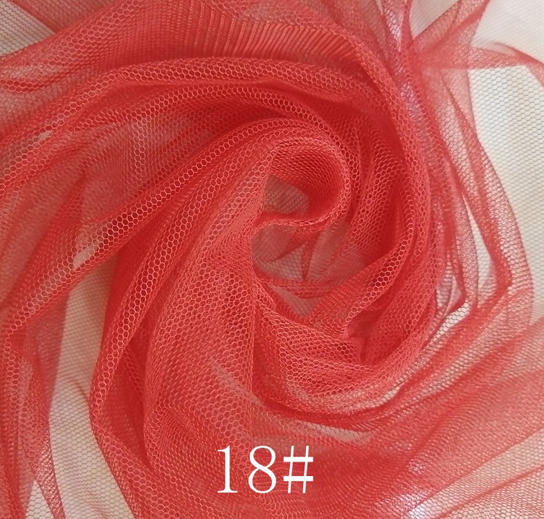 In stock: 40D mesh fabric, 36A polyester hexagonal mesh fabric, mosquito net fabric, gauze skirt, knitted warp knitted mesh fabric