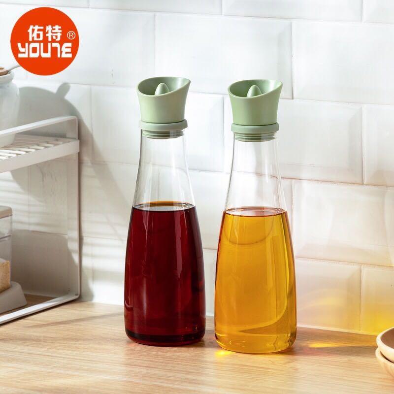 晶致创意防漏油醋瓶家用厨房用品玻璃调味瓶储酱油瓶小油壶详情图1