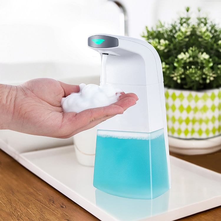 ABS白色泡沫自动感应皂液器台式洗手机家用出液器消毒机感应出液详情图4