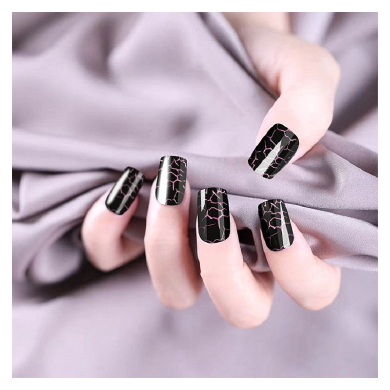 Wholesale of 30 pieces of wearable nail plates, wearable nail art plates, short nail art patches, jelly false nail patches, exclusively for export Specification image