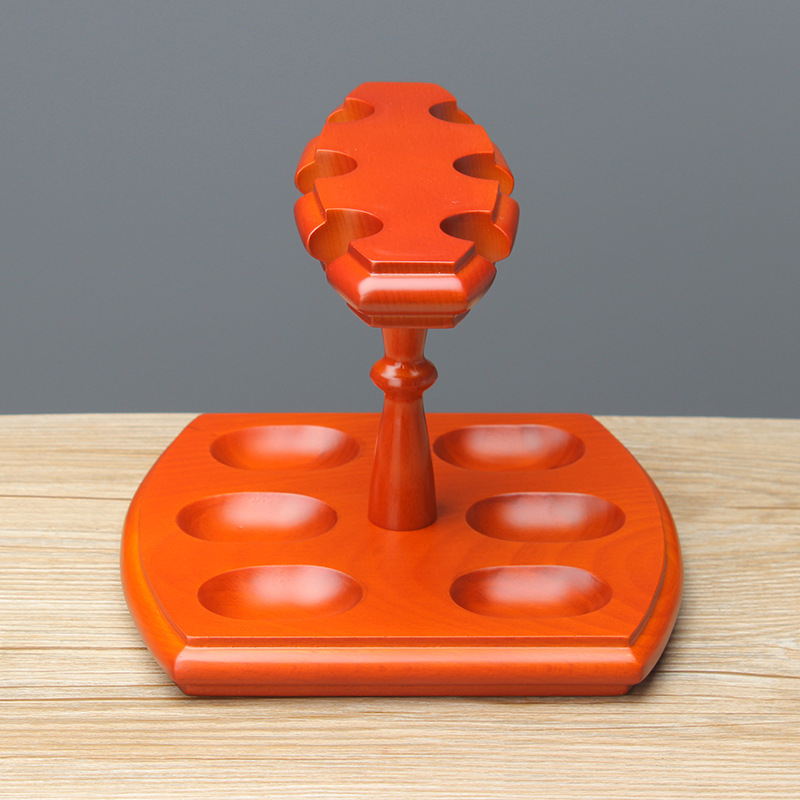 木香实木烟斗/多功能摆放展/6位木质烟斗细节图