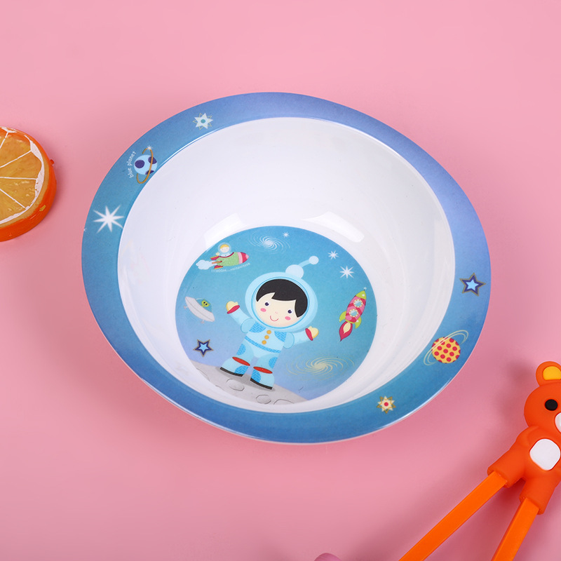 Wholesale Melamine Tableware Round Bowl Japanese-Style Bowl Household Tableware Kindergarten Children's Chopsticks Can Be Customized Logo Application Scenario