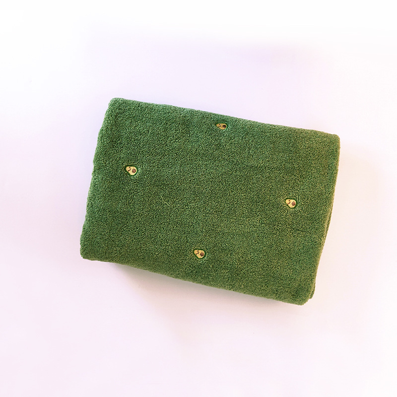 Fusweet Cotton Avocado Bath Towel Ins Wind Lovers Absorbent Soft Lovely Girl 70*140Cm Factory Direct Sales Item Picture