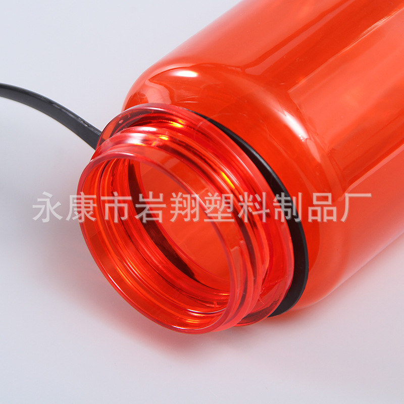 Wholesale 600ml large-mouth plastic cups, outdoor sports water bottles, 20oz children's water cups, convenient handles with logo printing details Picture