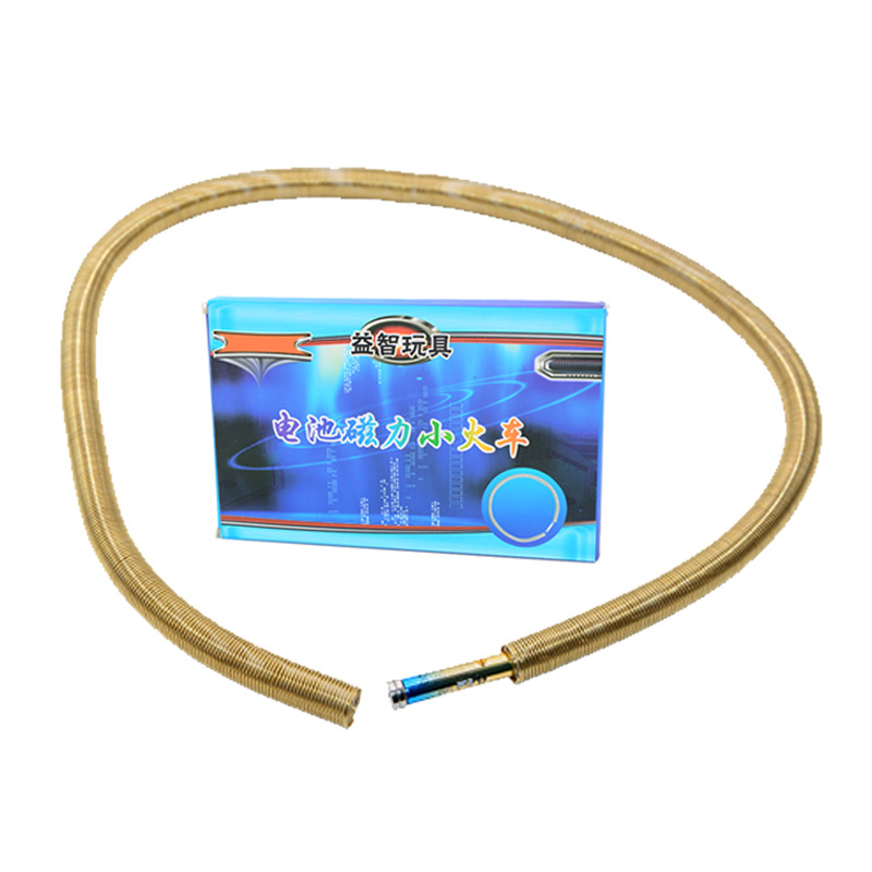 Electromagnetic mini train, maglev train, toy experiment, battery magnet, copper coil, electromagnetic induction technology small project Application Scenario